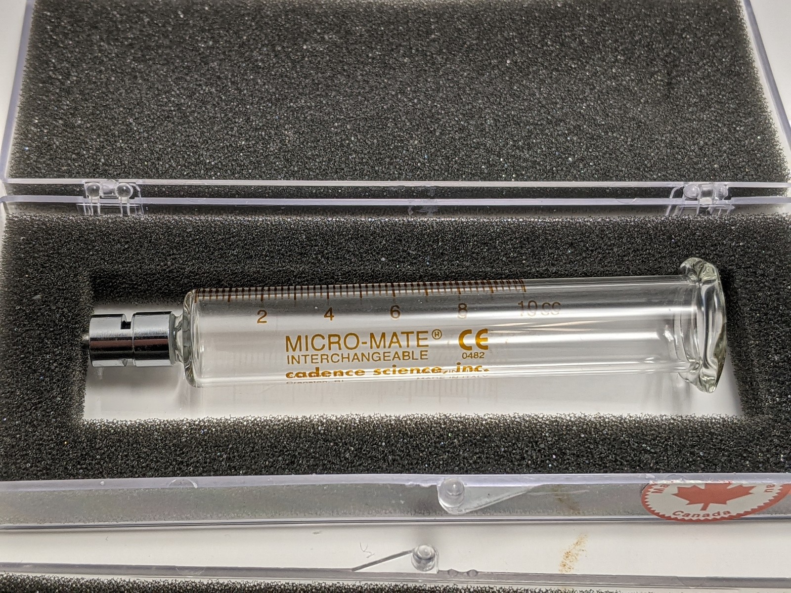 Lot of 5 MICRO-MATE 10cc Syringes Popper Cadence FILAMATIC + 2 ProteinSimple