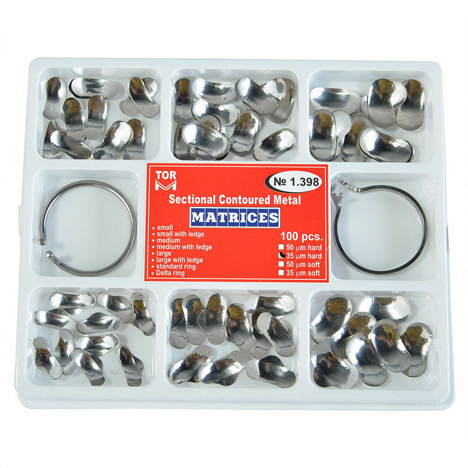 Dental Matrix Bands Ring Sectional Wedges Matrice Clamp Class Teeth Restoration