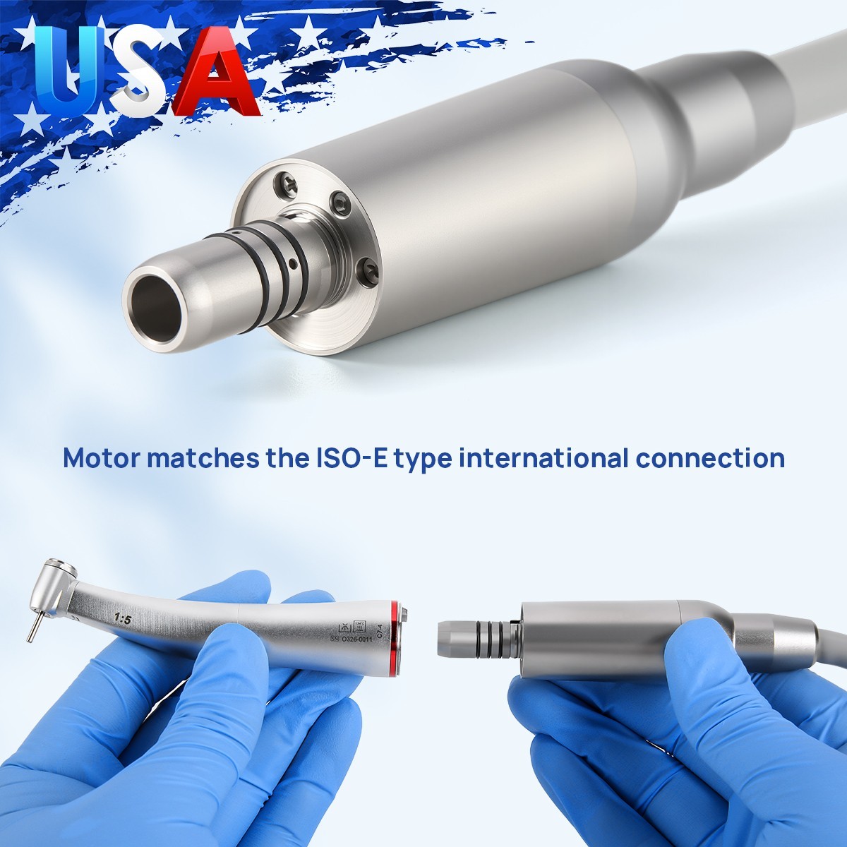 NSK Style Dental Electric LED Brushless Micro Motor&Water Tank/1:1/1:5 Handpiece