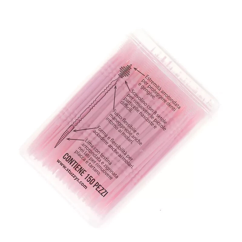 150 Pcs/Box Dental Portable Plastic Hygiene 2- Way Interdental Brush Tooth Pick