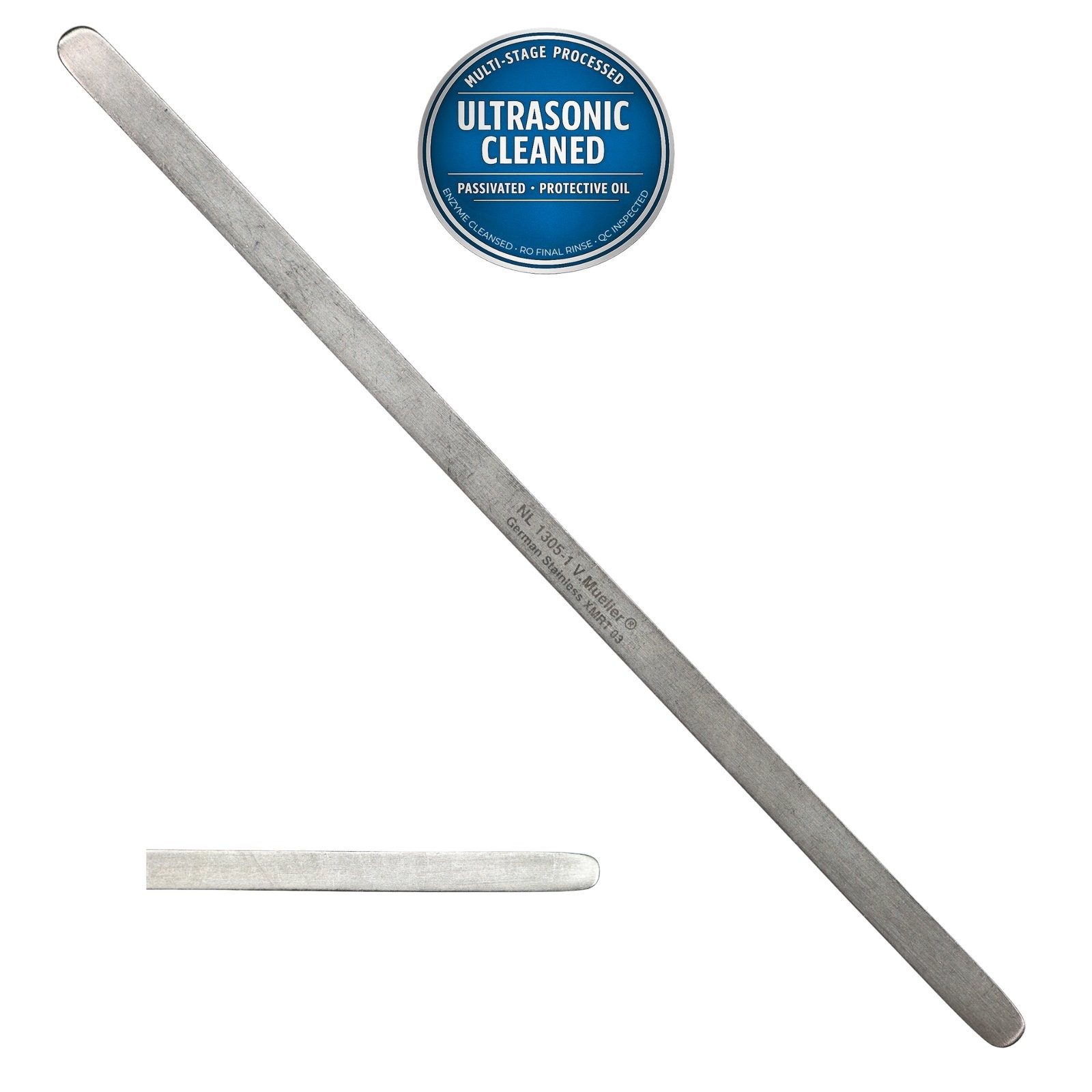 V. Mueller NL1305-1 Davis Brain Retractor, Straight, 6mm Wide Blades, 7in