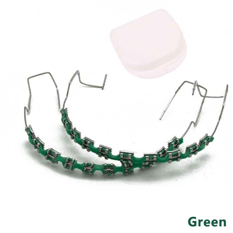 Fake Braces For Teeth Temporary False Fake Brackets Metal Wires Bracket