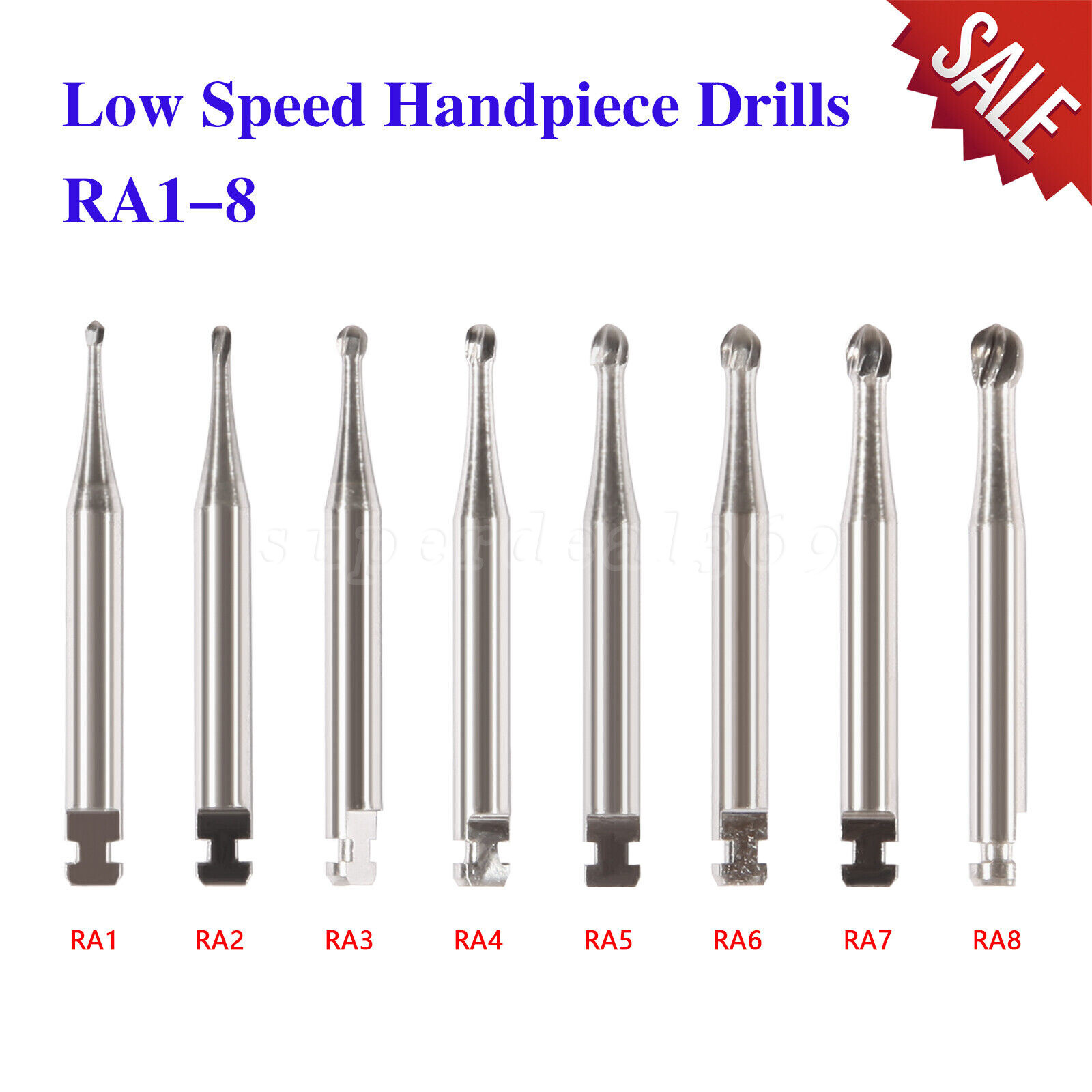 Dental RA #1-8 Round Carbide Bur for Slow Speed Latch Type #1-8 RA Burs OR