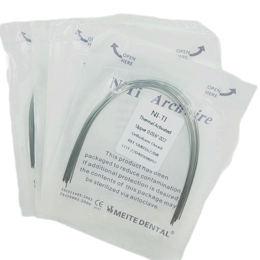 Alambre de Arco Rectangular Niti Activado Térmicamente para Ortodoncia