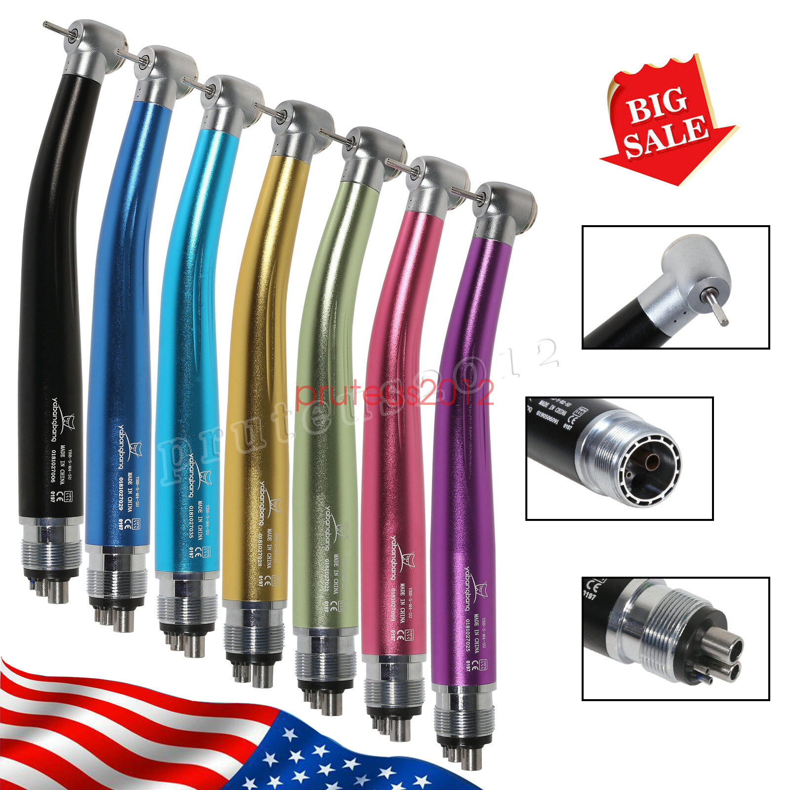 NSK Style Dental High Speed Handpiece 2/4Hole Air Turbine USA