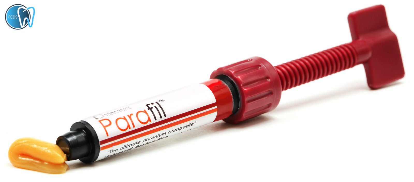 Prime-Dent Parafil Light Cure Zirconium Composite 4.5g Syringe – Bleach White
