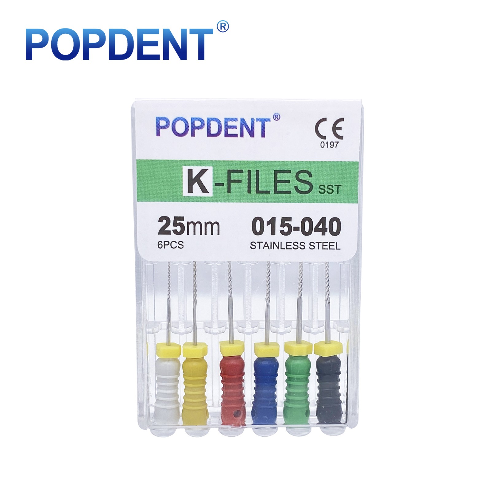 1 Pack Dental Endo Root Canal File K-FILES Stainless Steel Hand Use 21/25/31mm