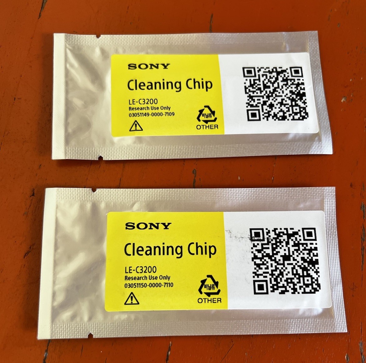 SONY Cleaning Chip LE-C3200 Research Use Only 03051150-0000-7110 1 Piece