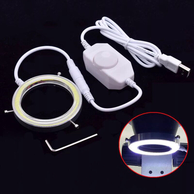 LED Ring Lighting Top Illumination Lamp Very Thin for Stereo Microscope USB Port