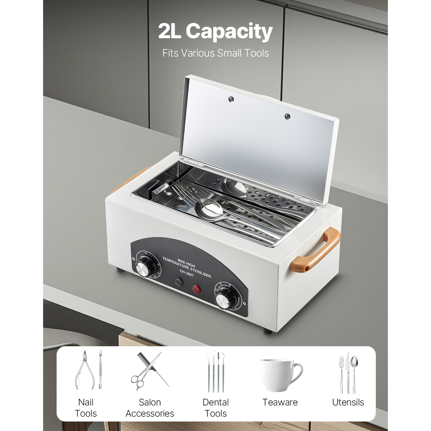 High Temperature Autoclave Machine 2L 300W High Temperature Cleaner Machine Box