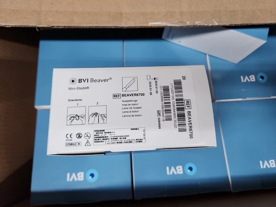BVI Visitec Beaver 6700 Mini-Blade Surgical, Box of 20 pcs