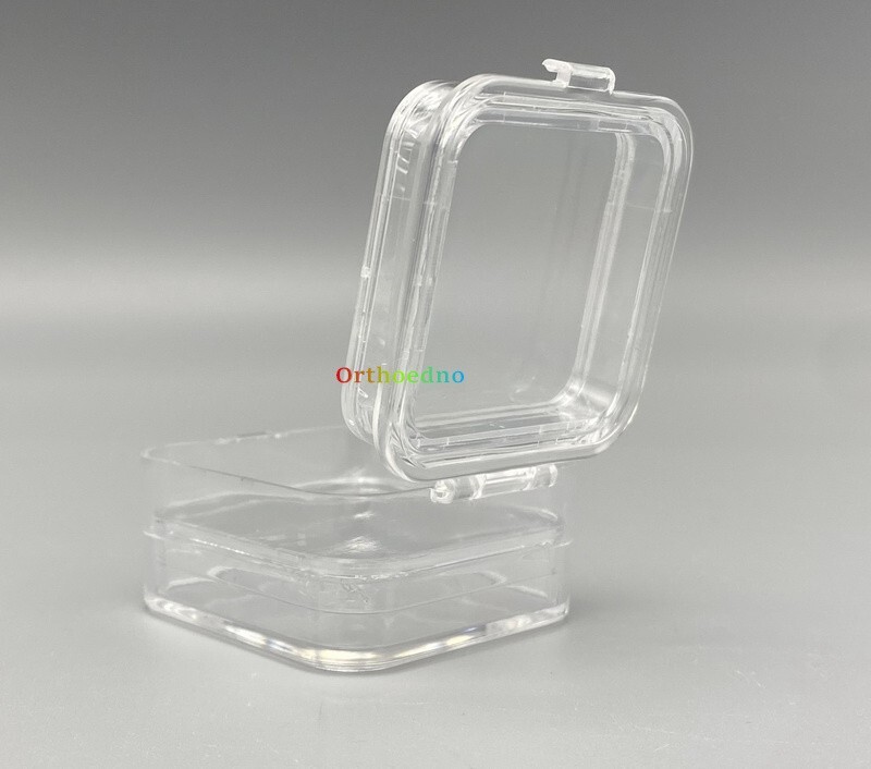 90Pcs Denture False Teeth Membrane Case Container Hinged Display Box Jewelry USA