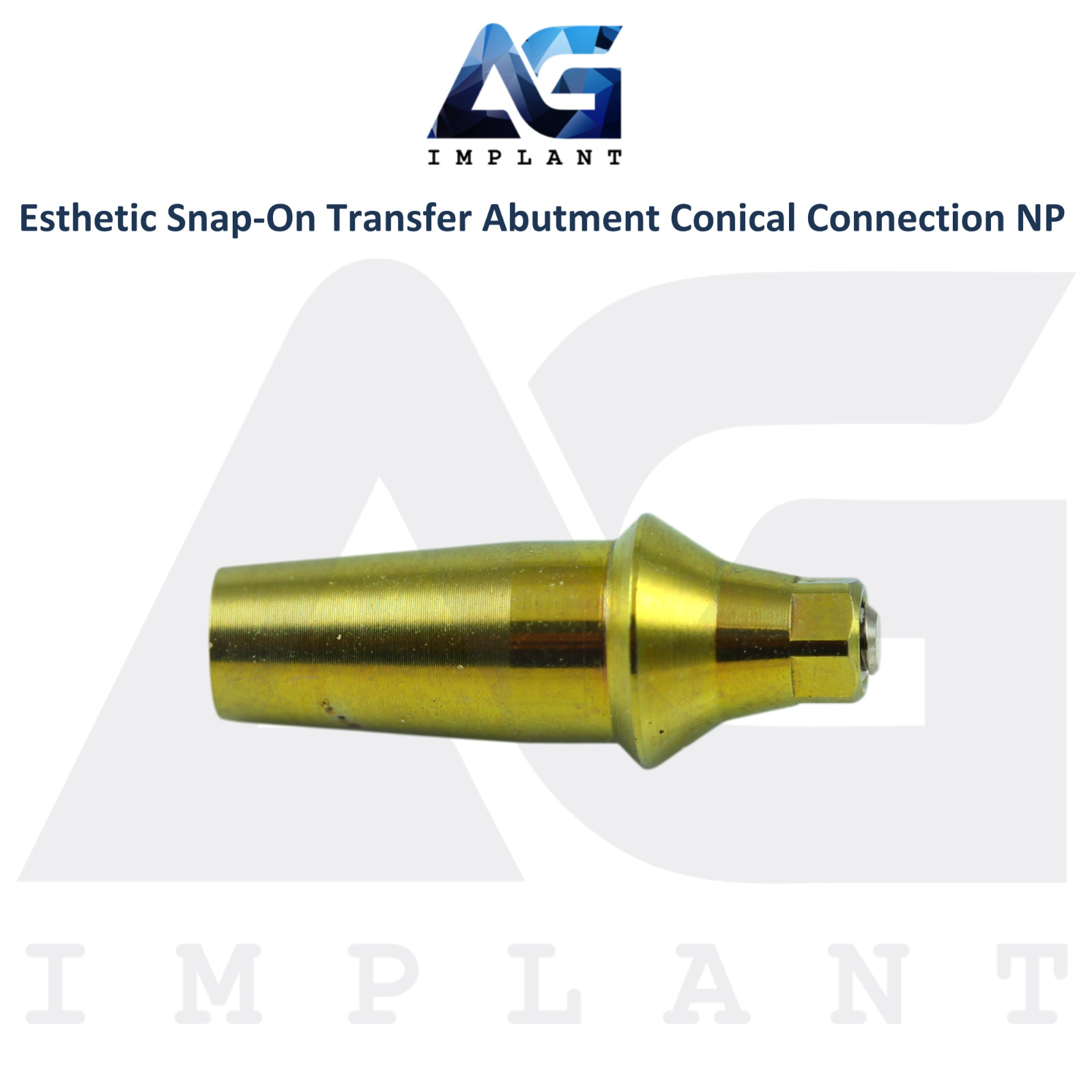 5 Dental Titanium Snap-On Transfer Prosthetic Conical Hex System NP 2.25mm
