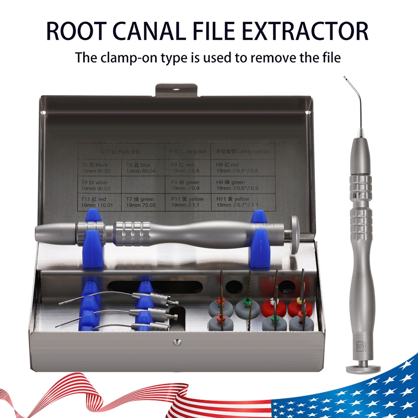 Dental Endo Root Canal Files Extractor Endodontic Broken File Removal System CE