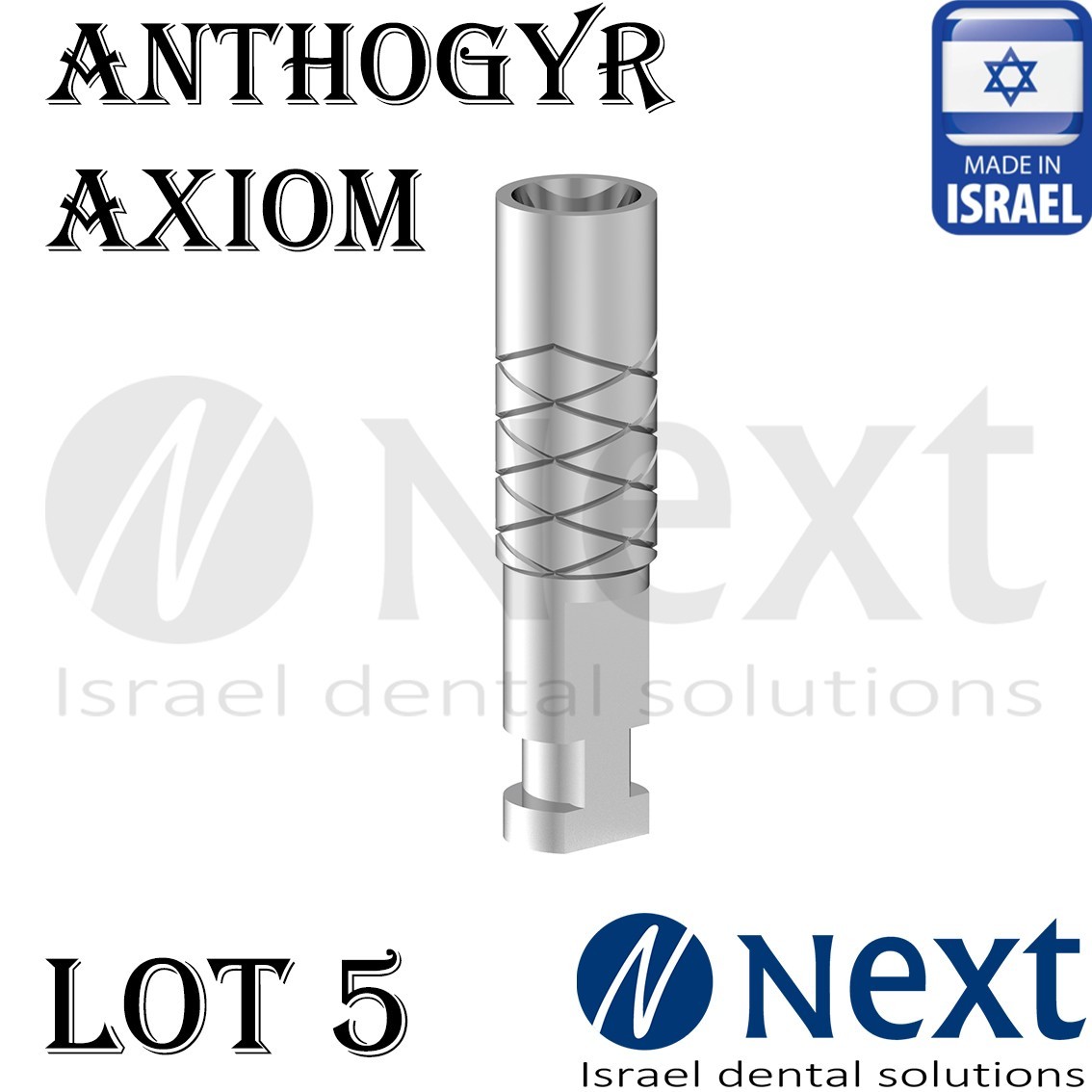 Lot x 5 Anthogyr Axiom BL implant analog Abutment compatible