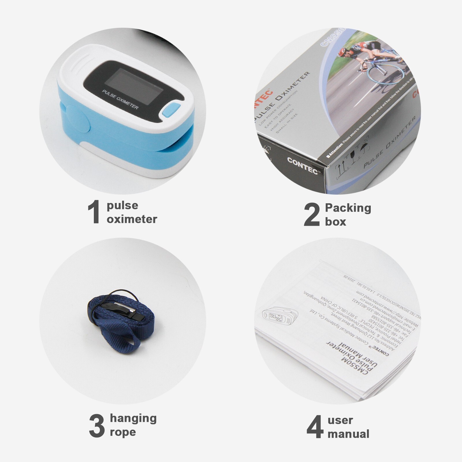 OLED Finger Pulse Oximeter SPO2 PR Meter Blood Oxygen Saturation Tester Monitor