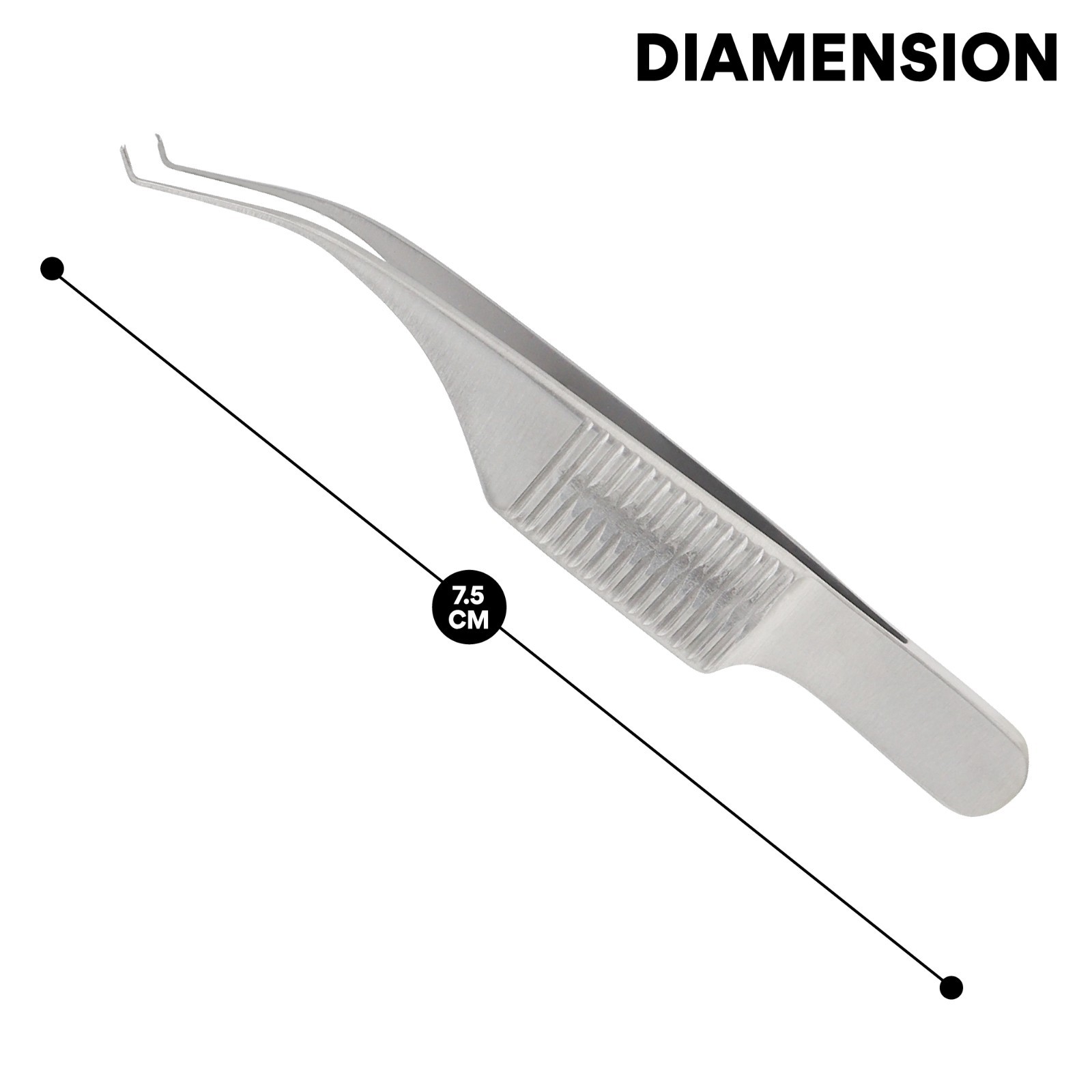 Barraquer Colibri Micro Suture Forceps 0.12mm 1 x 2 Teeth Ophthalmic Instruments