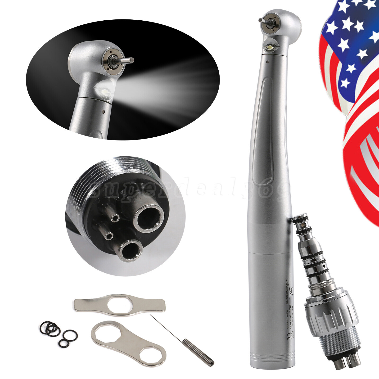 Dental LED E-generator Handpiece Large Torque / 4Hole Coupler For Kavo YDKKM ty