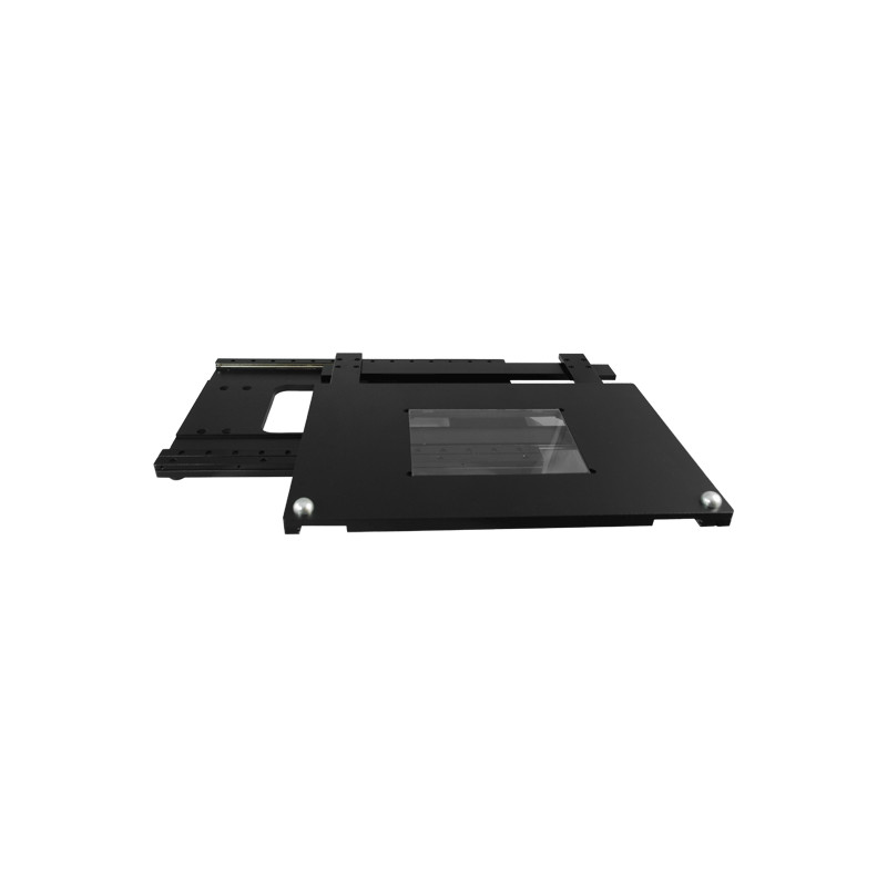 XY Microscope Gliding Stage, with Bottom Light Window, 440x290mm, Heavy Duty