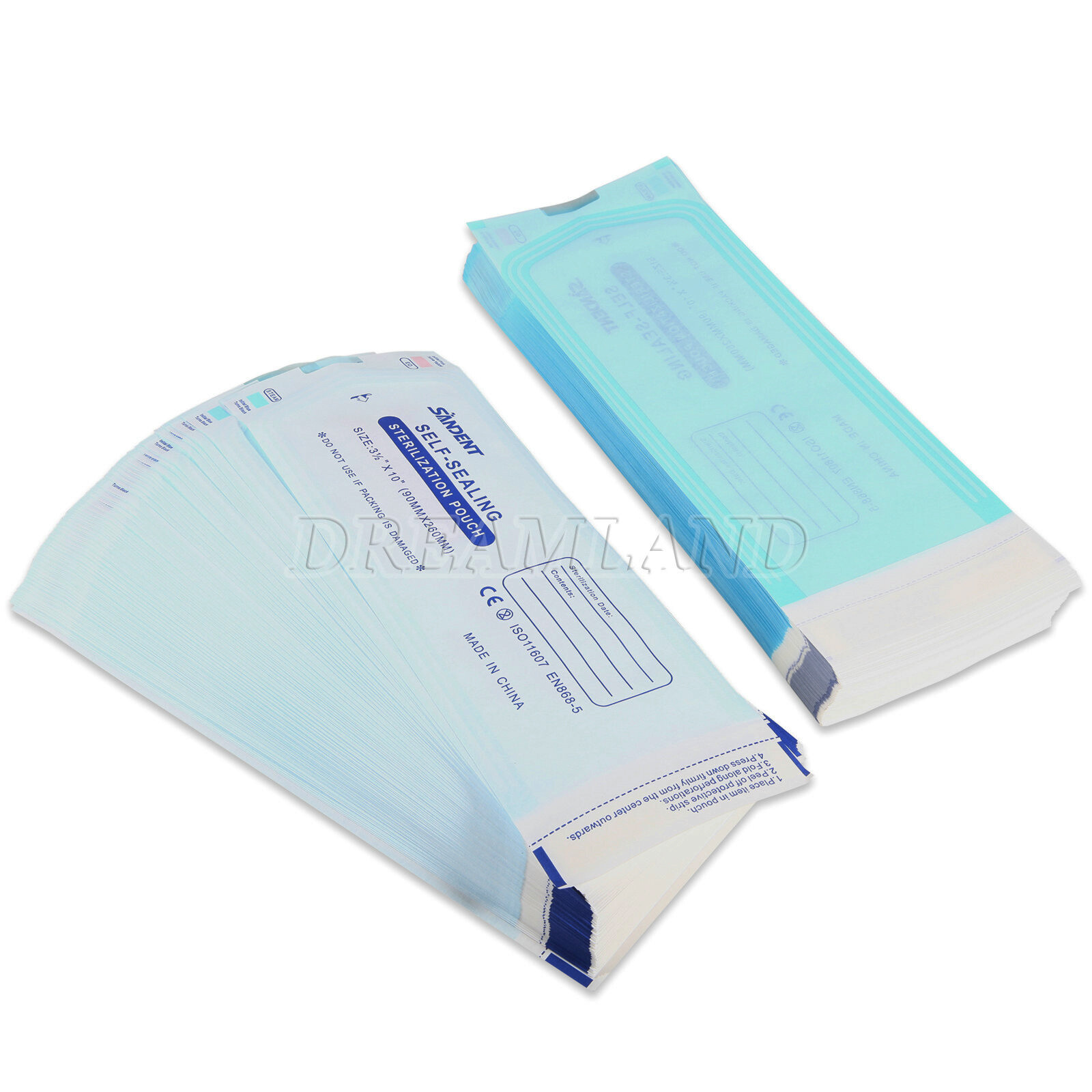 Self Seal Sterilization Pouches – Autoclave Sterilizer Bags 3.5×10 Tattoo