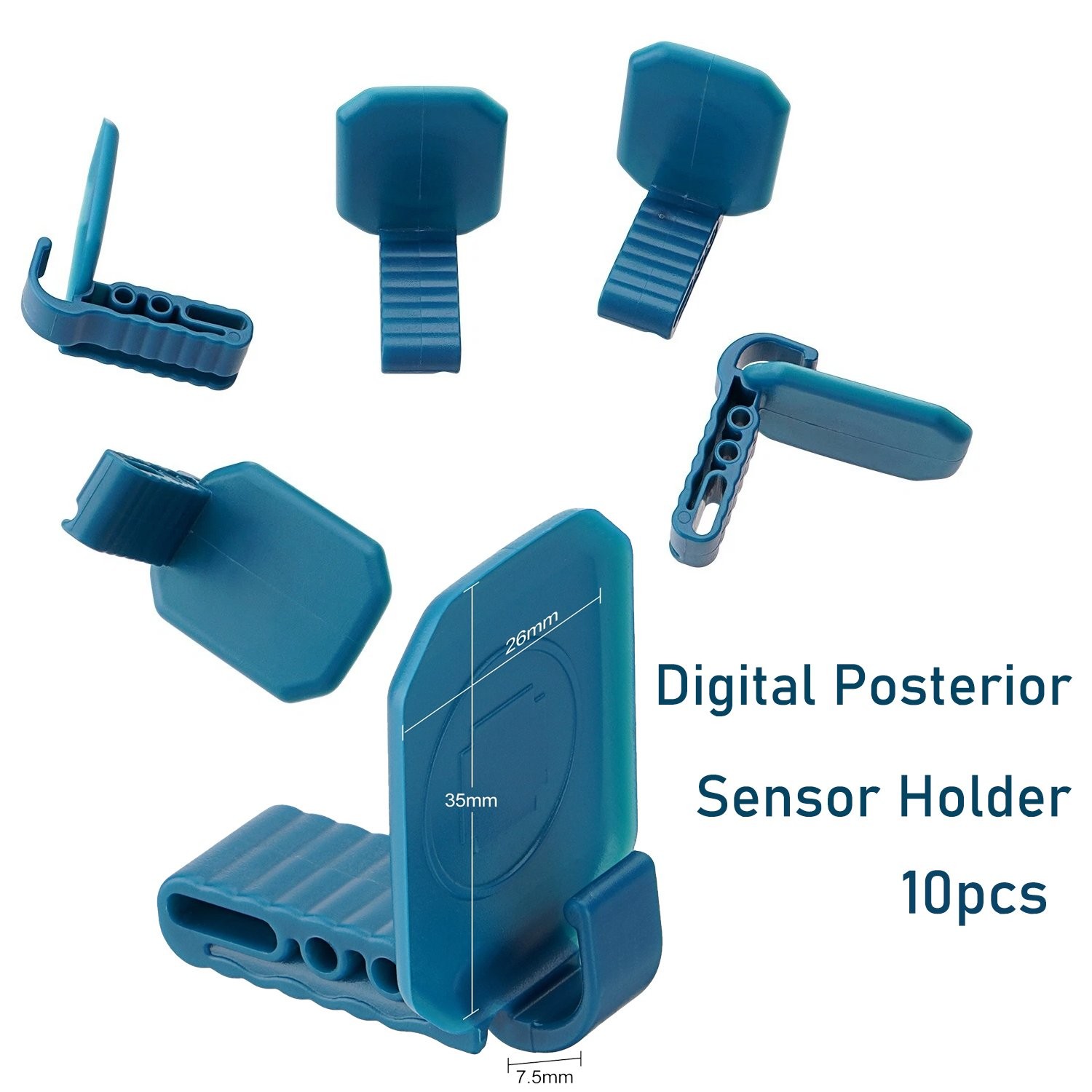 10x Dental Digital Posterior Bitewing Sensor Holder Autoclavable Red Yellow Blue