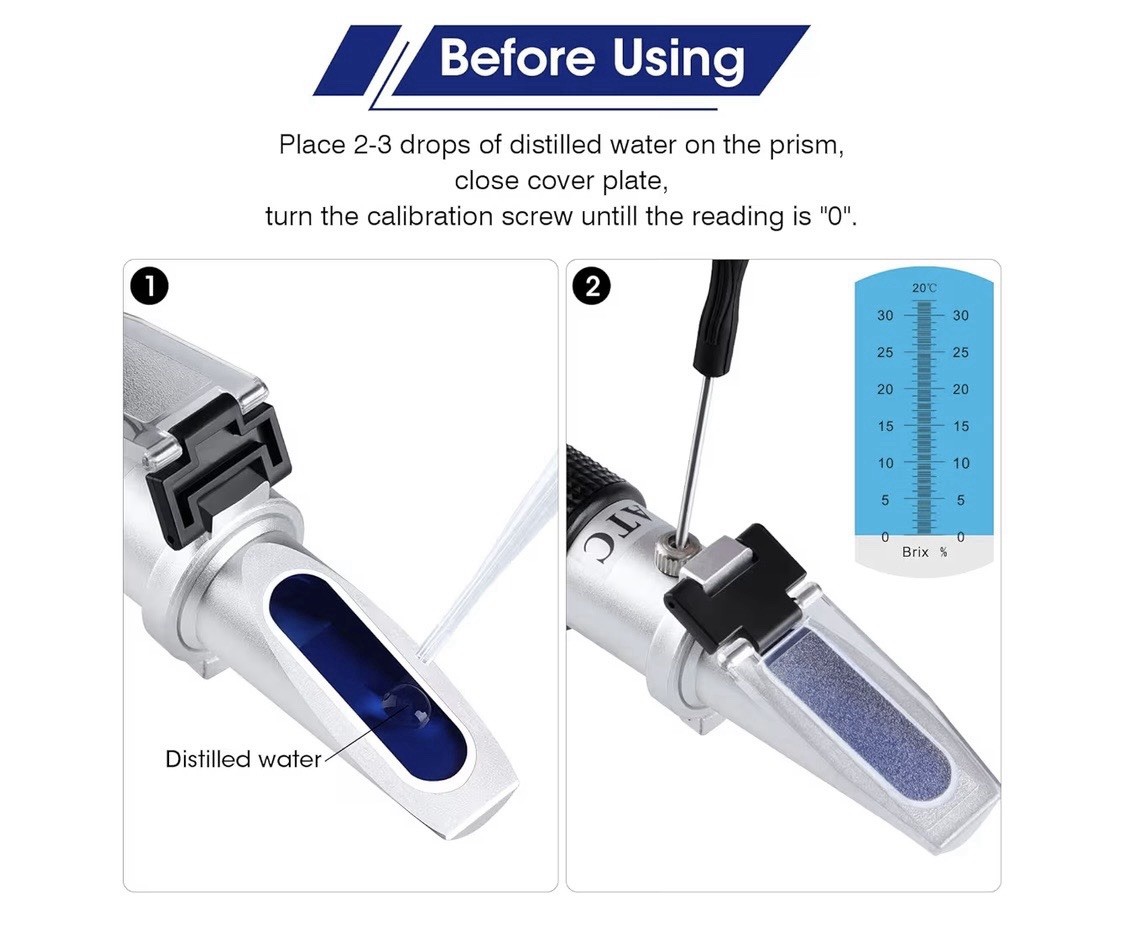 Brix Refractometer With ATC Handheld Portable Meter IMMEDIATE FREE SHIPPING!!