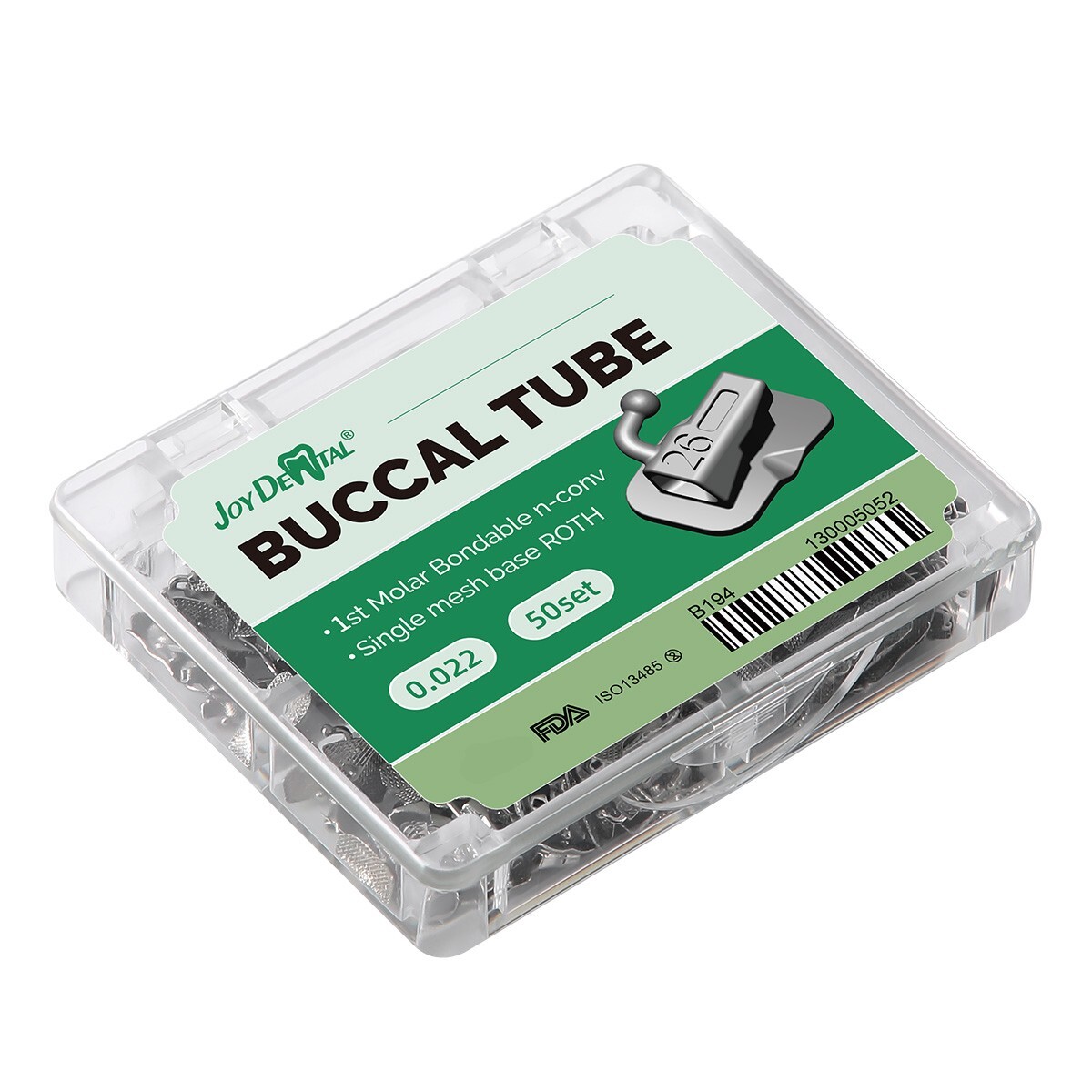 50 Sets Dental Orthodontic 1ST Molar Bondable Non-Conv Roth 0.022 Buccal Tubes J