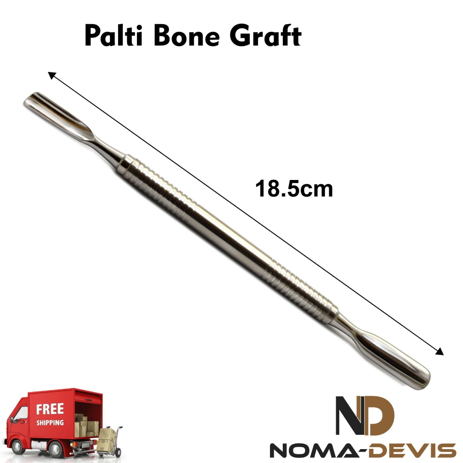 Dental Bone Grafting Palti Bone Graft Scoop Packer Double Ended Implant Lab Tool