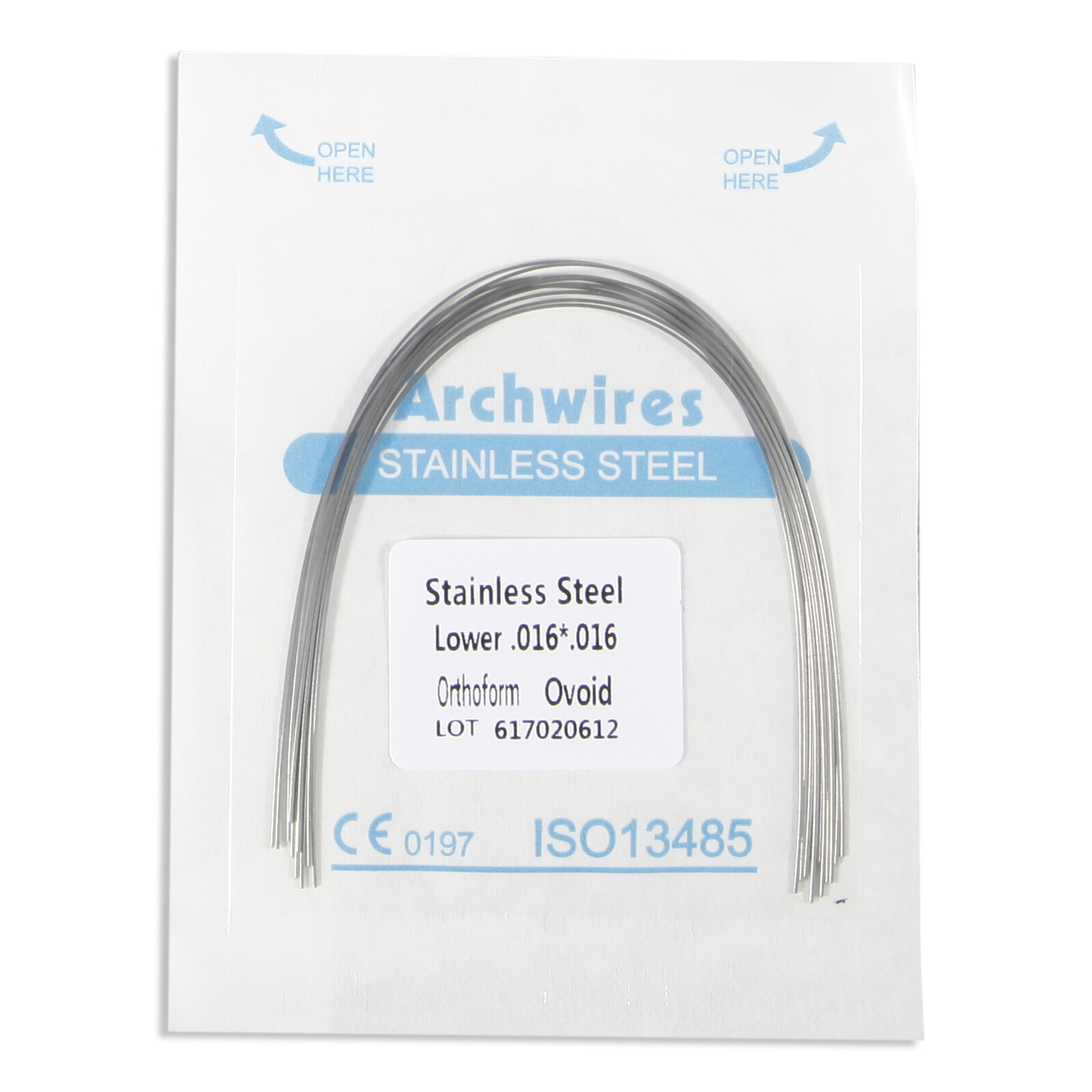 Dental Arch Wires Super Elastic Niti / Stainless Steel Round / Rectangular DL