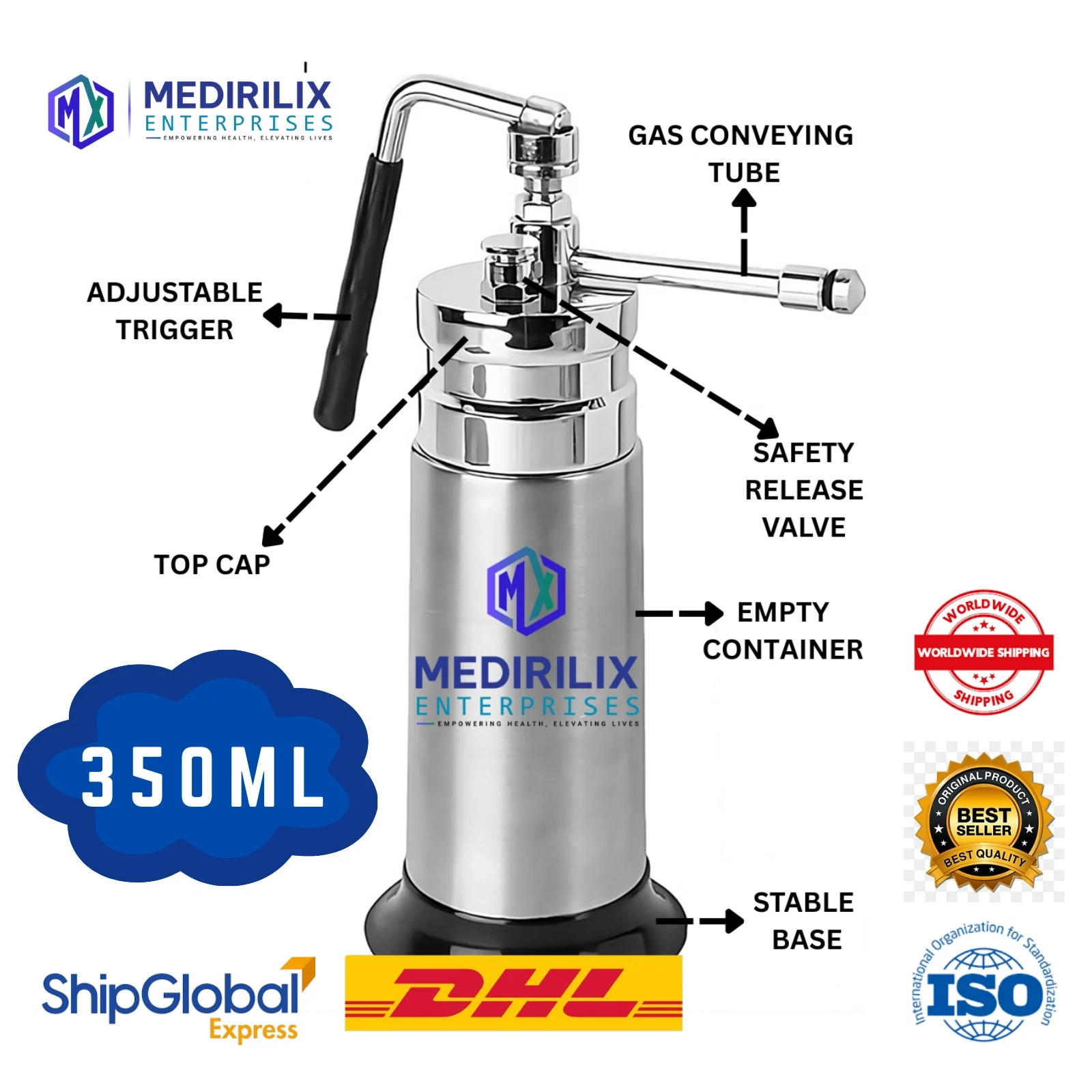 Certified Mini Cryo can Liquid Nireogen Sprayer Dermatologist Choice Cryo Can**