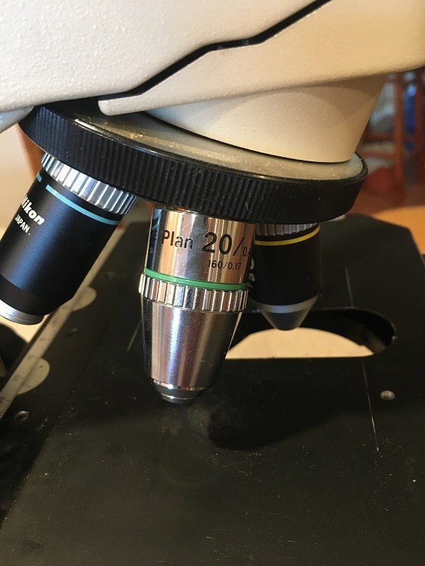 Nikon Labophot Microscope WITH 4 NIKON OBJECTIVES. Note WITHOUT EYEPIECES