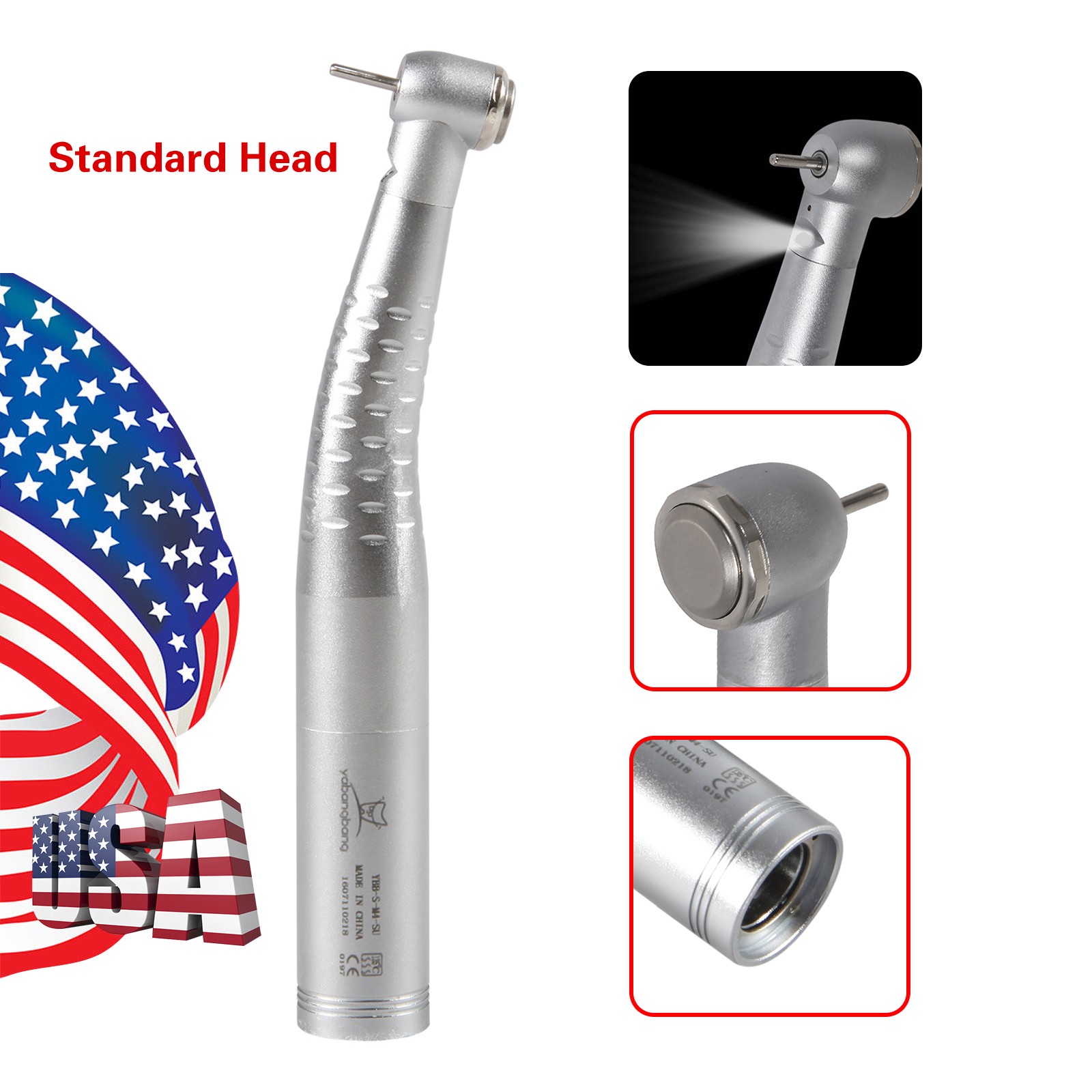 YABANGBANG Dental Fiber Optic LED High Speed Handpiece / LED Quick Coupler 4H/6H