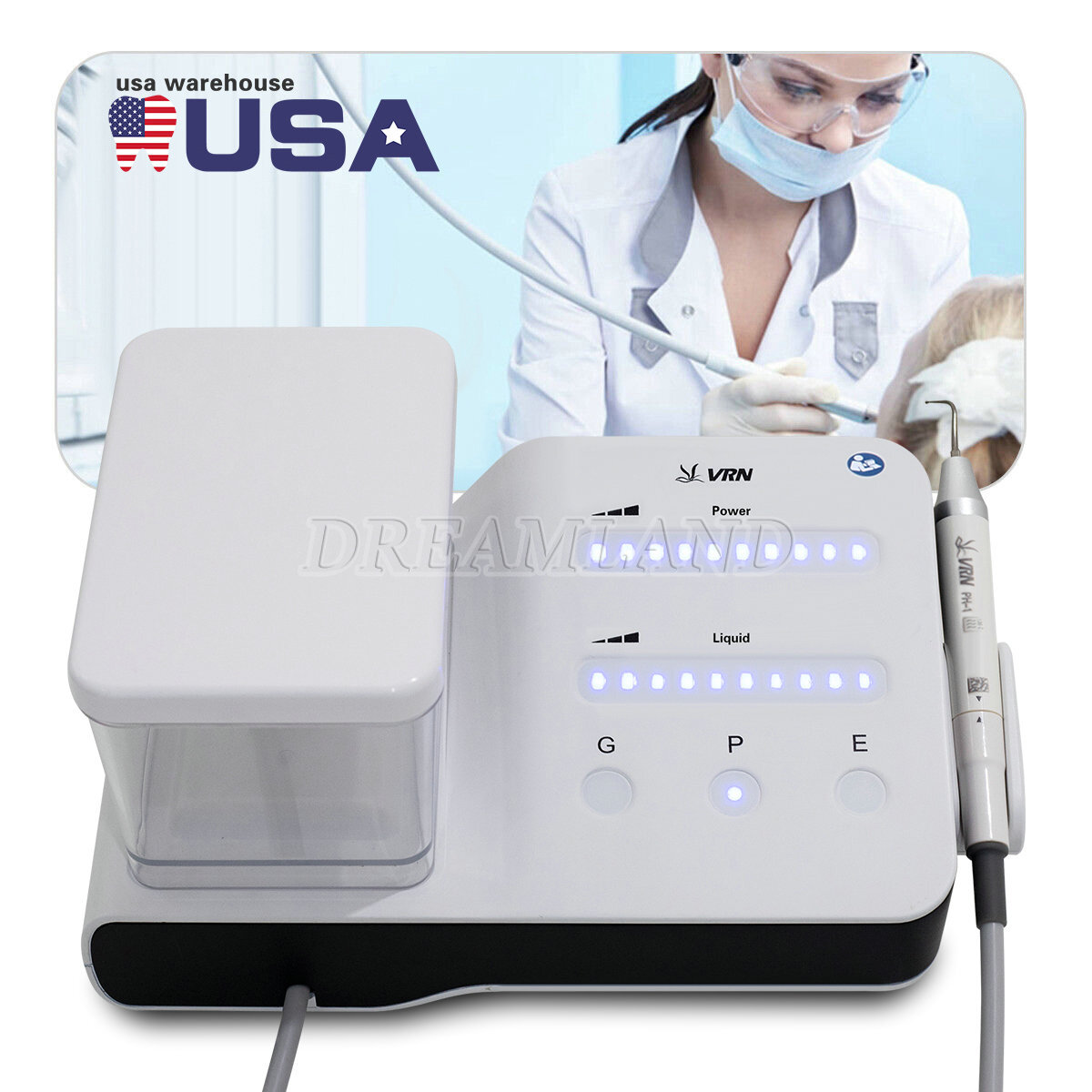 Dental Ultrasonic Scaler Scaling Perio Endo &LED Handpiece for EMS Woodpecker