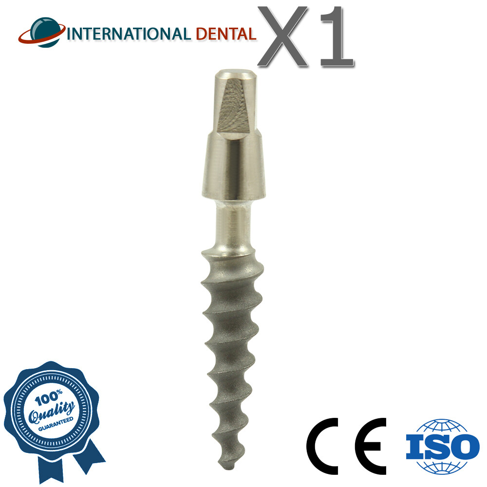1x GDT Dental One Piece Fixture Titanium SLA Prosthetic Integrated Ø2.4-5.0mm