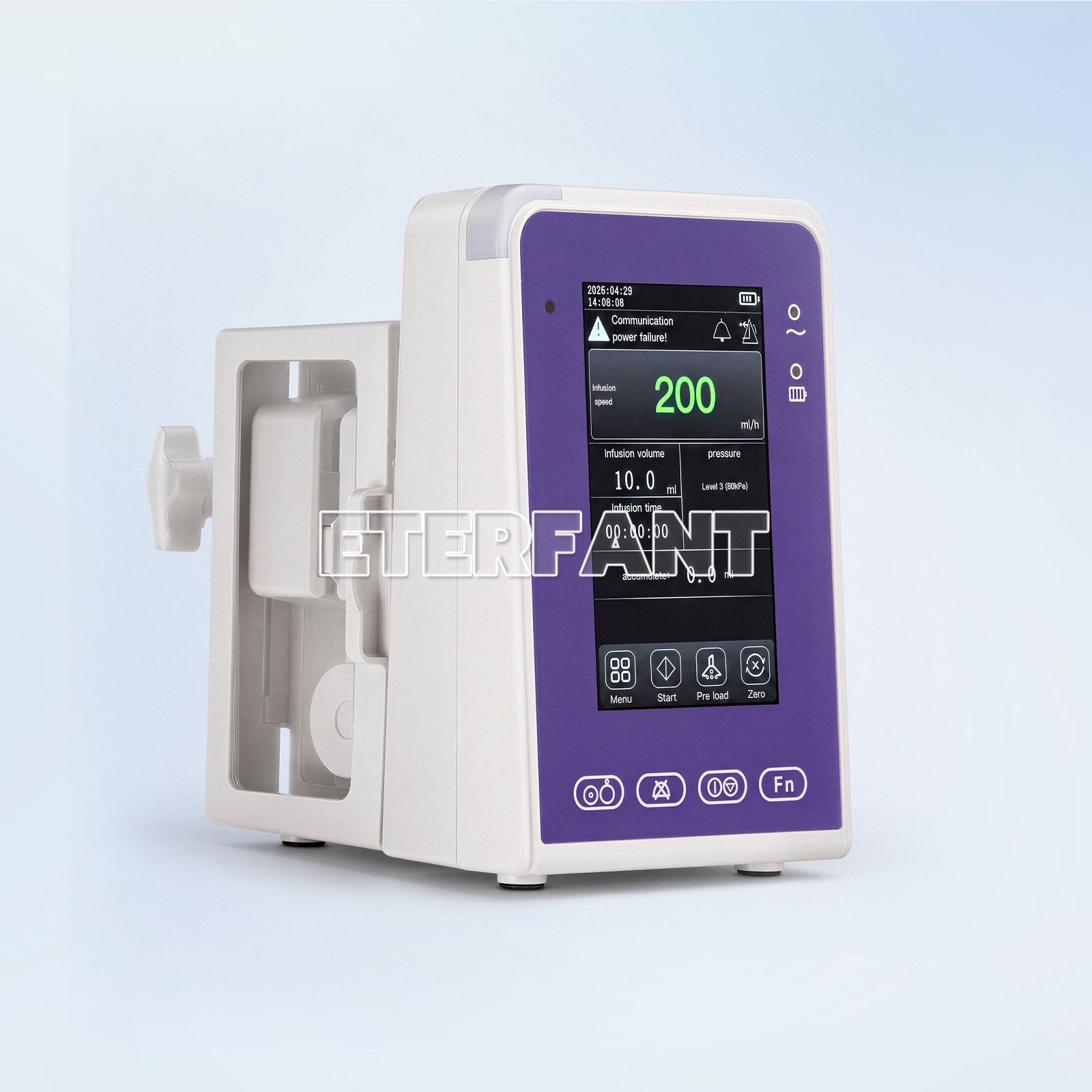 EFP-1 Enteral Feeding Pump Touchscreen 6 Working Modes with Adjust IV Pole Clamp