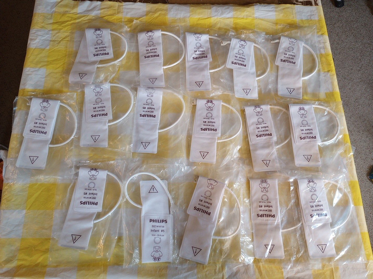 Philips M1873S Infant # 5 Cuff 10.0 – 15.0cm Disposable NIBP Lot Of 16