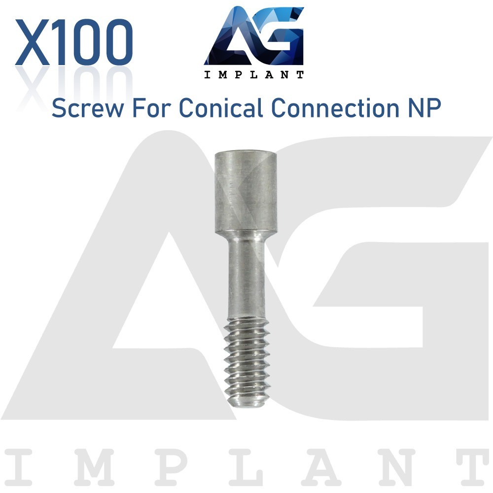 100 Dental Screw Conical Connection Narrow Platform (NP) System Ø1.5mm Lab