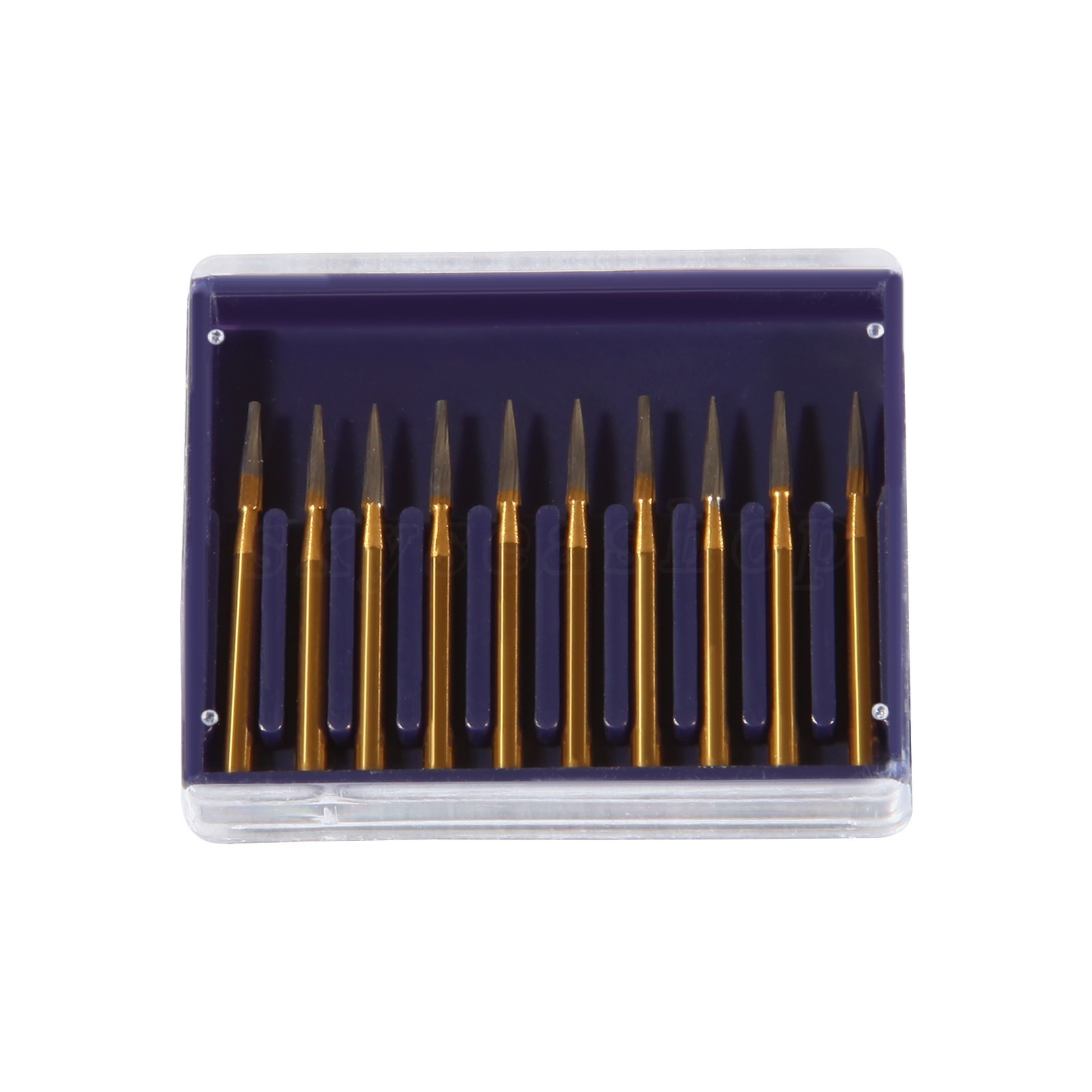 Dental Tungsten Carbide Gold Burs Trimming / Finishing / Polishing Flame FG7901