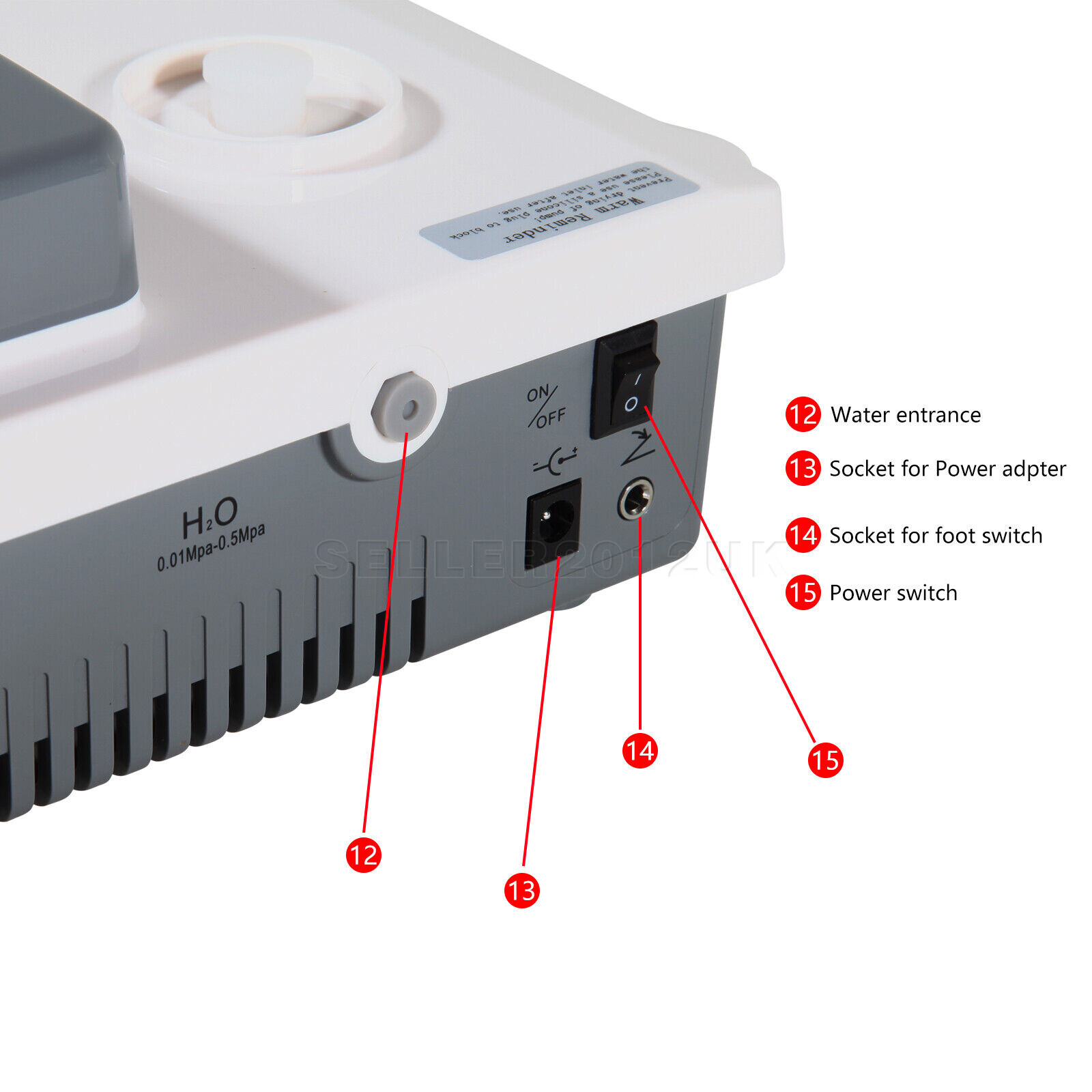 Woodpecker Style Dental LED Ultrasonic Scaler Scaling Perio Endo Handpiece+Tips