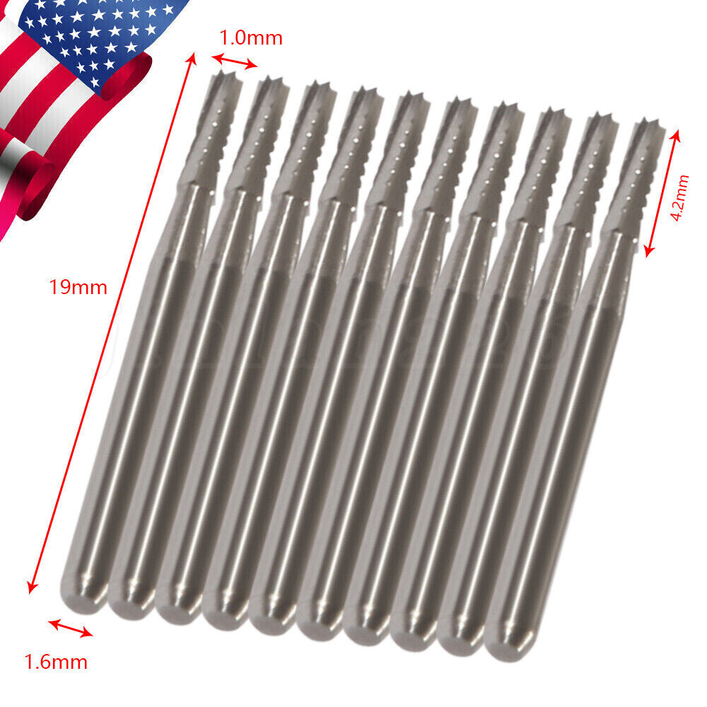 Dental Midwest FG #557 Clinic Length Cross Cut Carbide Burs 100pcs/10packs