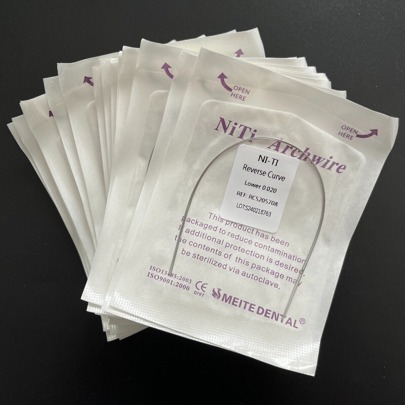 30 Packs Dental Orthodontic Reverse Curve Arch Wire Niti Super Elastic Round