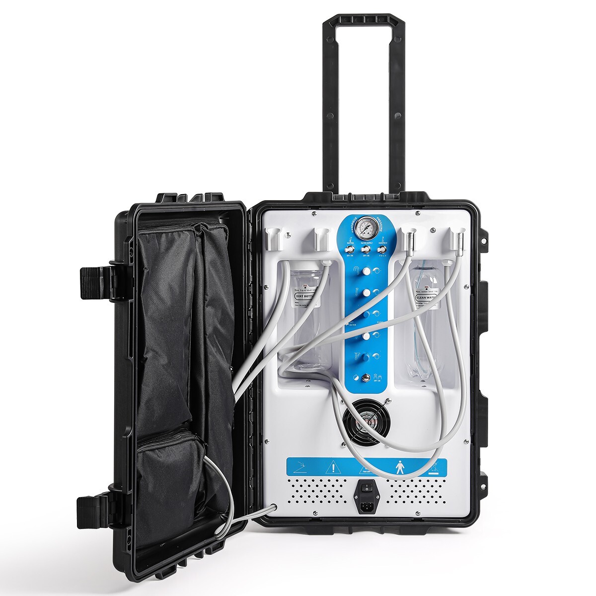 FDA CE Dental Portable Unit System Air Compressor High Suction Treatment