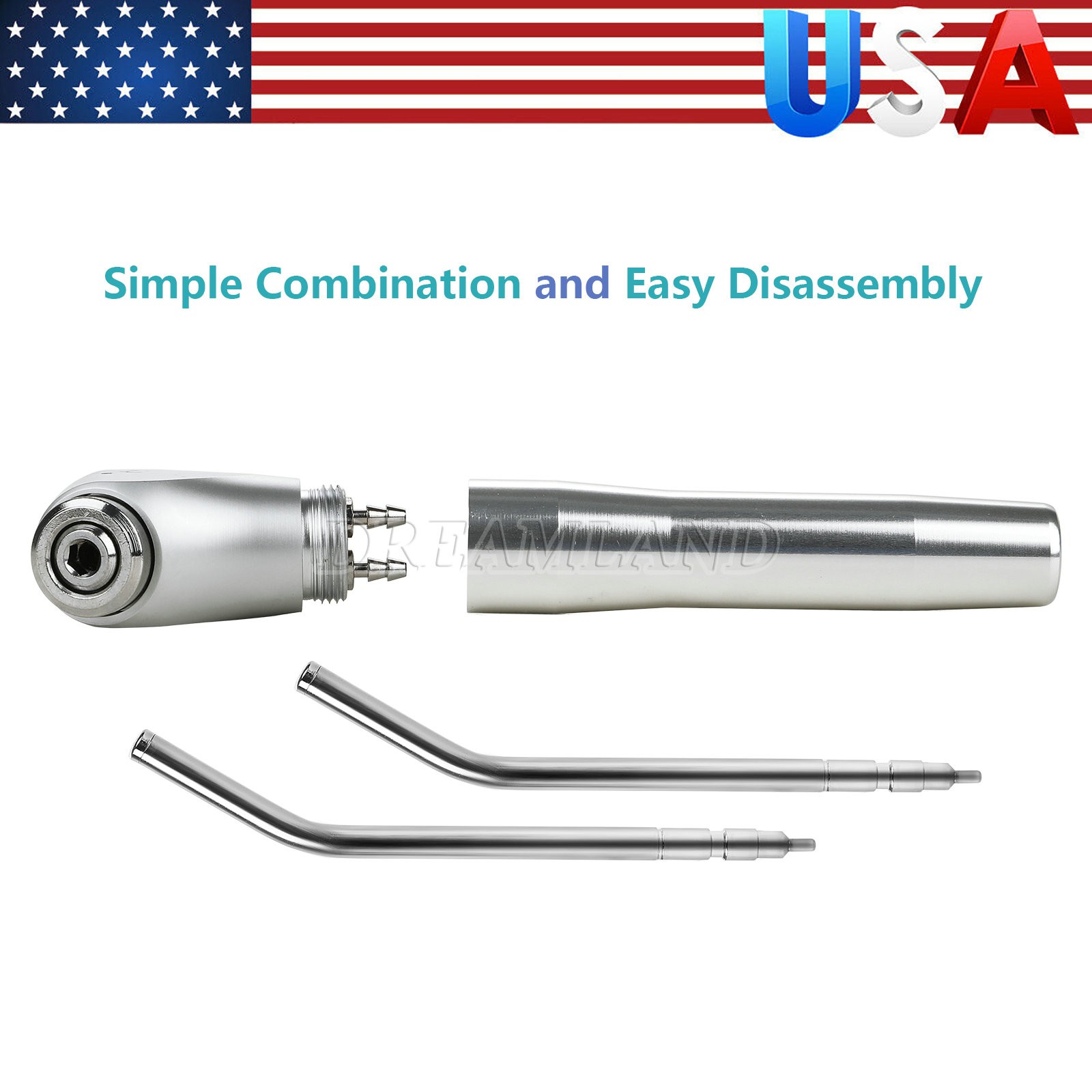 1-20pcs Dental Air Water Spray Triple Syringe with Nozzles/Tips/Tubes FO