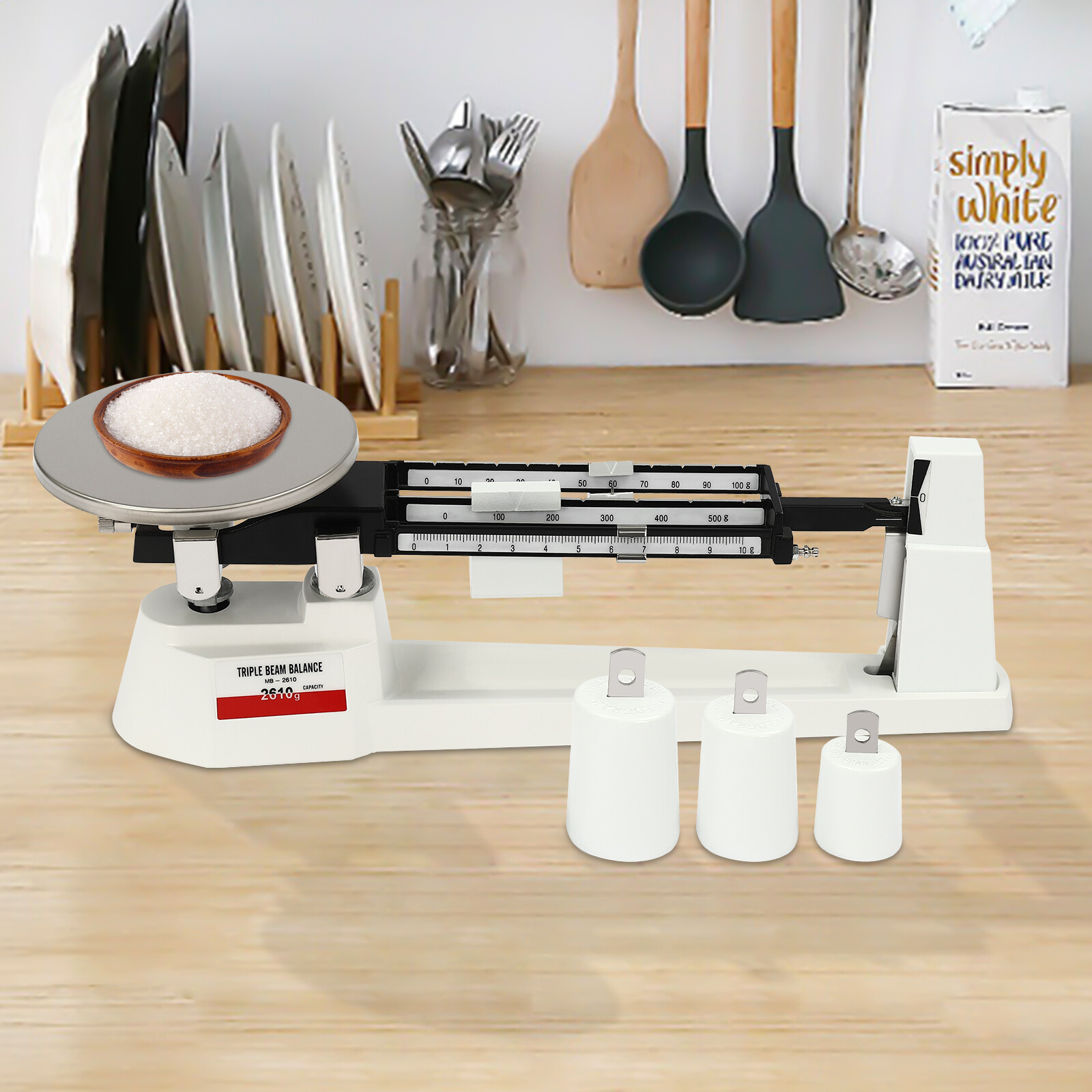 NEW 2610g/5.75lbs Triple Beam Scale ‎Indoor Mechanical Balance Scale Lab Scale