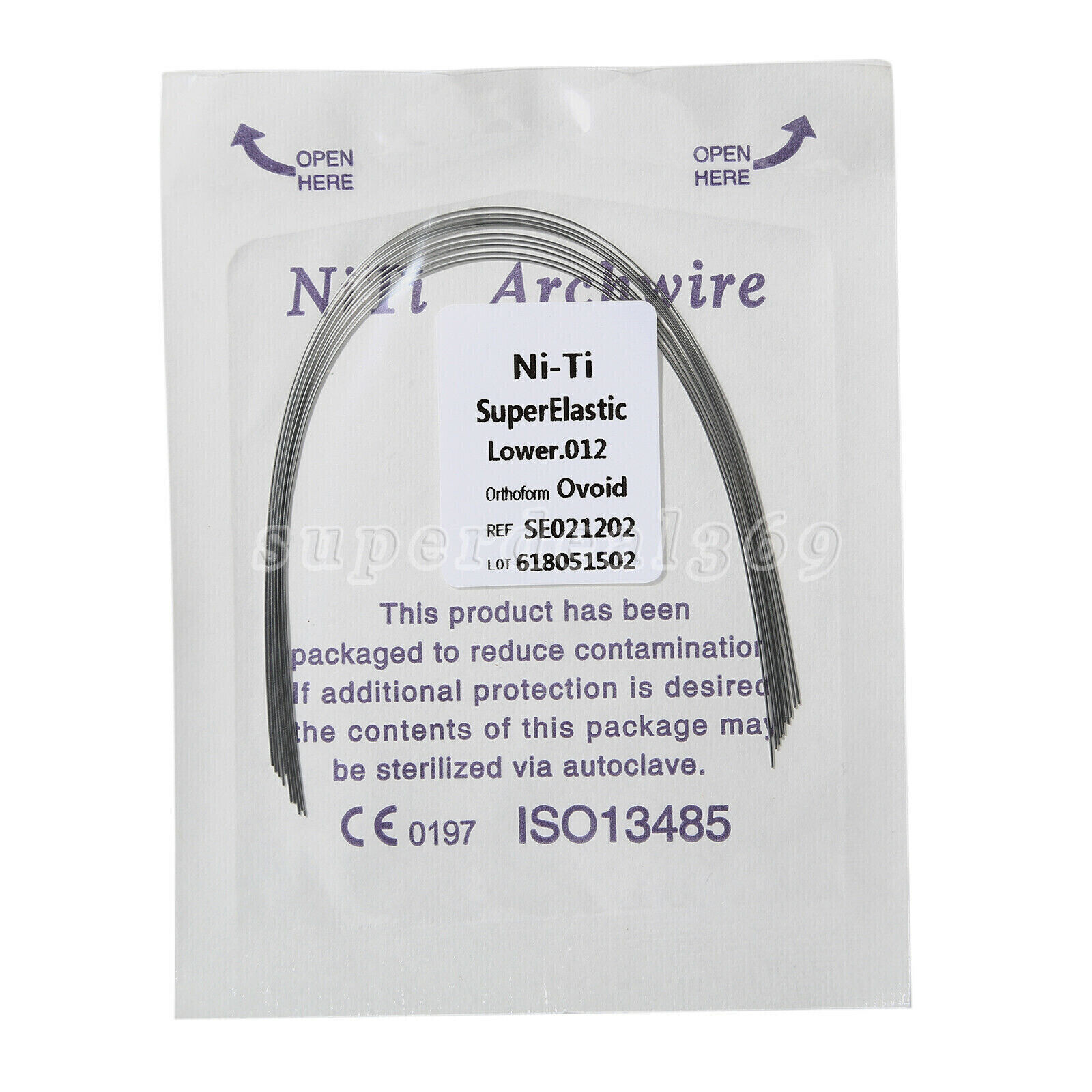 10Pcs/Pack Dental Orthodontic Round Ovoid Arch Wire Super Elastic NITI SANDENT