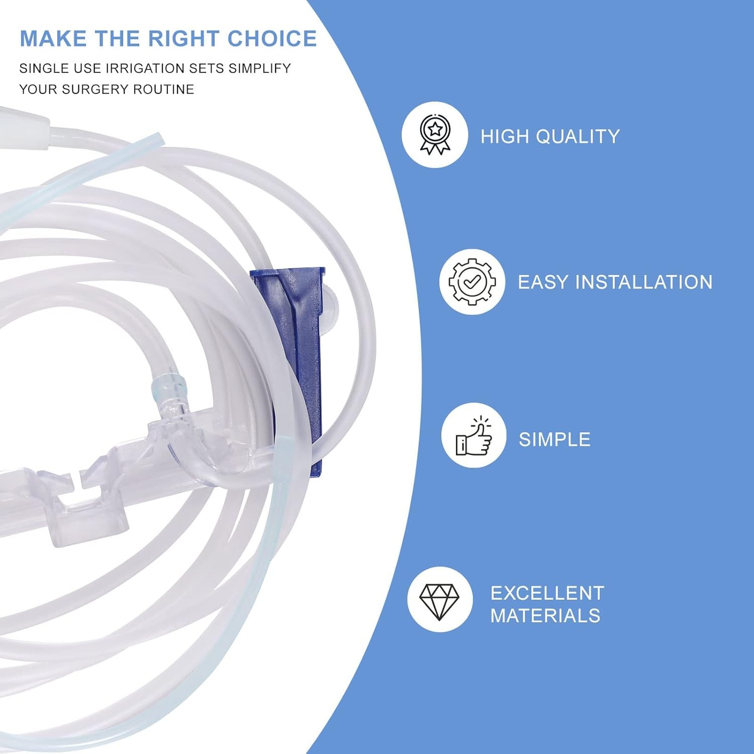 Disposable Irrigation Tube for Bien Air implant motor Sterile Packaged Tubing Pa