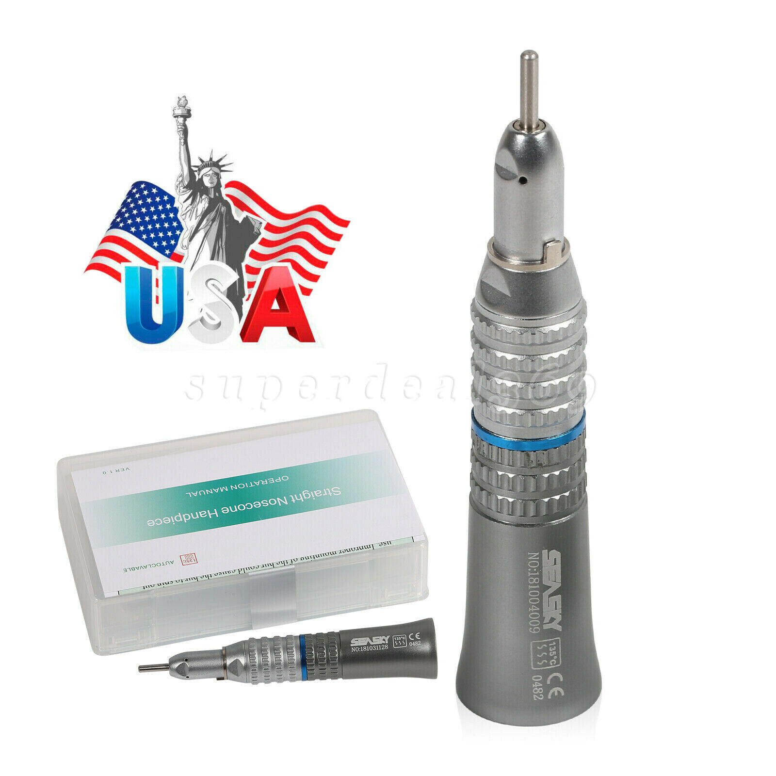 Dental Straight Contra Angle Handpiece /Electric Polishing Motor E-type 35K RPM