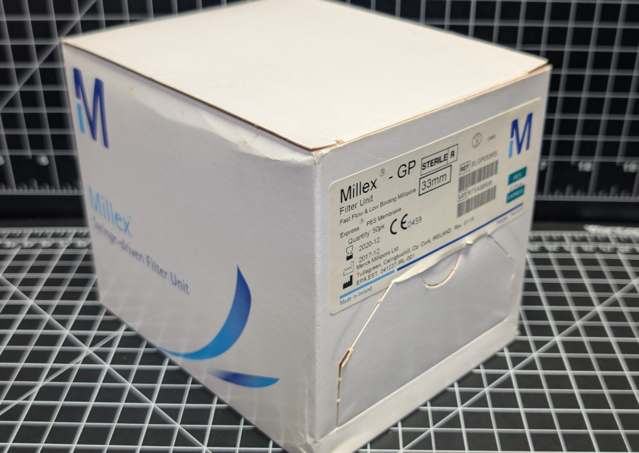 Millipore Millex GP Express Syringe Filter 25mm 0.22 μm PES Membrane SLGP033RS