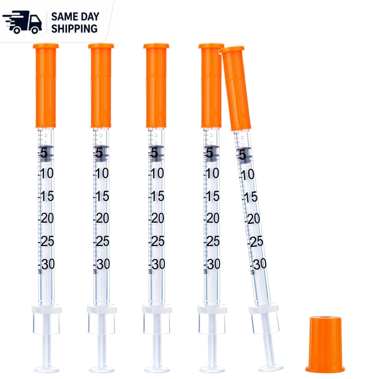 Versatile 100 Count 31G 1/4′ Syringes – Leak-proof, Individually Wrapped Design