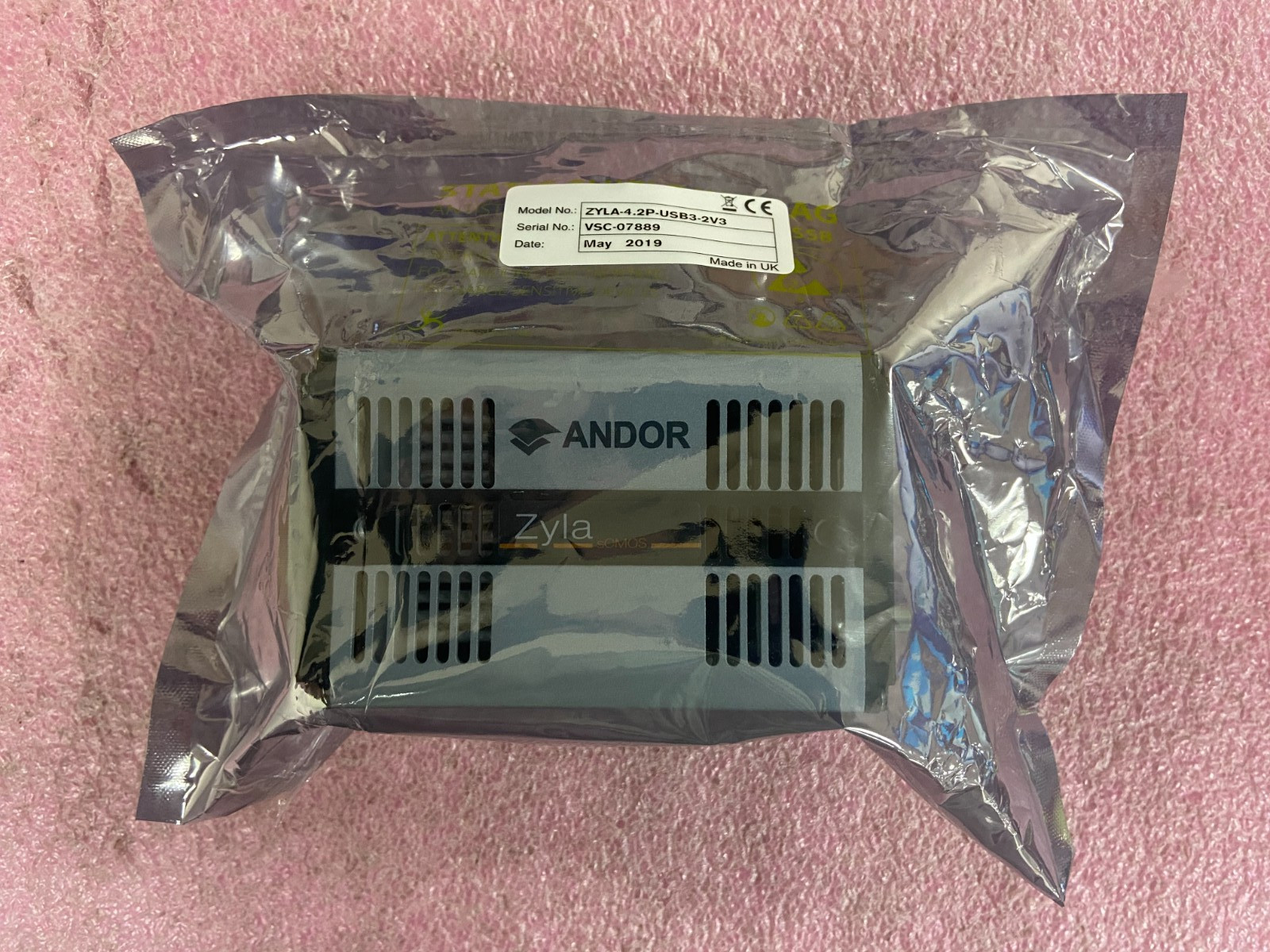 Andor Zyla sCMOS Camera System ZYLA-4.2P-USB3-2V3 *NEW* | O580